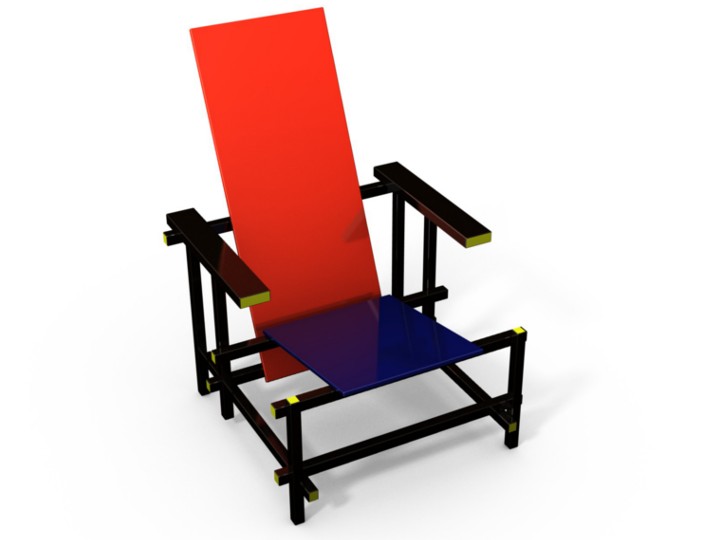 Red And Blue Chair preview image 1